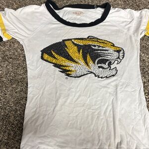 White MIZZOU T-shirt